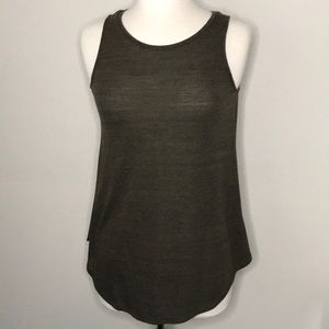 Old Navy Deep Green Fit & Flare Tank Top